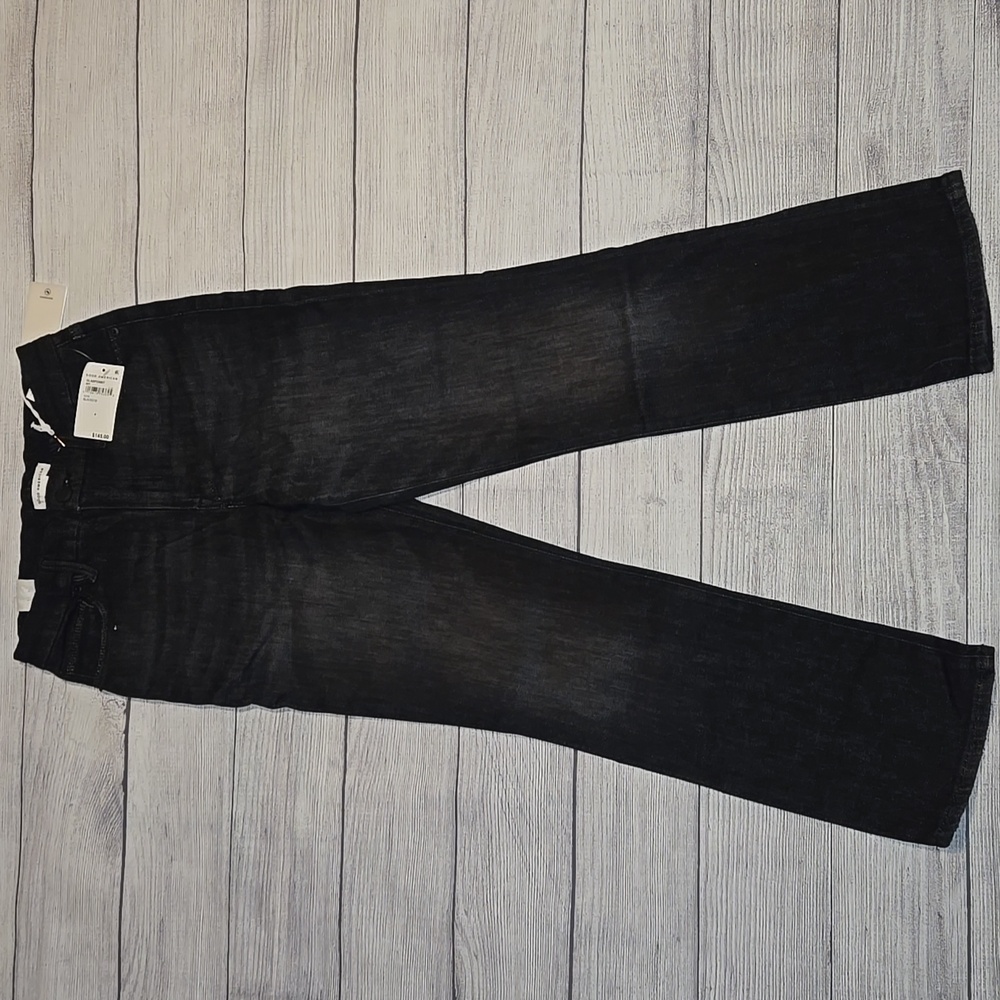 Good American Good Legs Straight Jeans Black Size 4 NWT